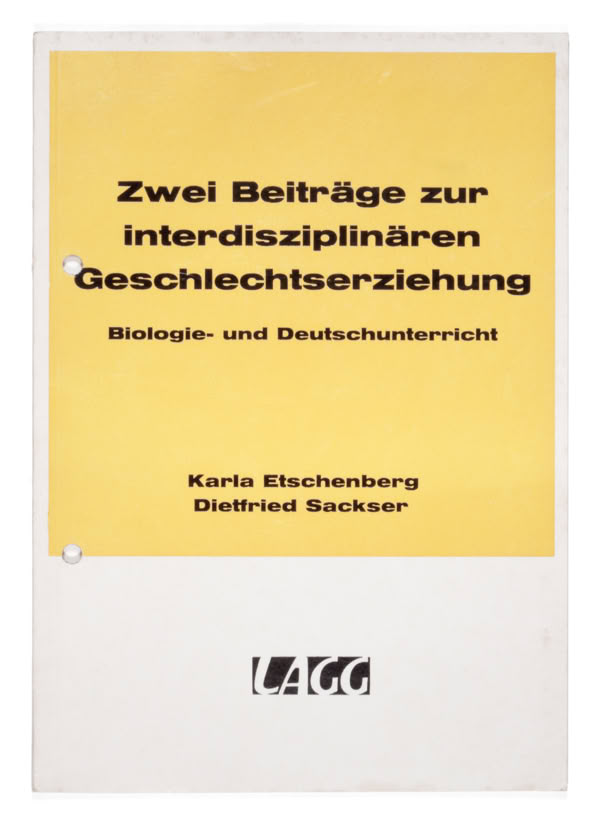 Book of Herbert Stattler’s reserve shelf, a collection of sex education books and related literature since 1904.