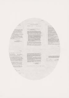 Untitled (Circular), 2022, pencil on paper, 100 x 70 cm