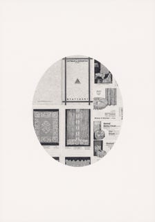 Untitled (Advertising), 2024, pencil on paper, 100 x 70 cm