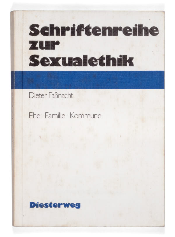 Book of Herbert Stattler’s reserve shelf, a collection of sex education books and related literature since 1904.