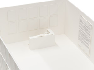 Detail: gallery reception and furnishings